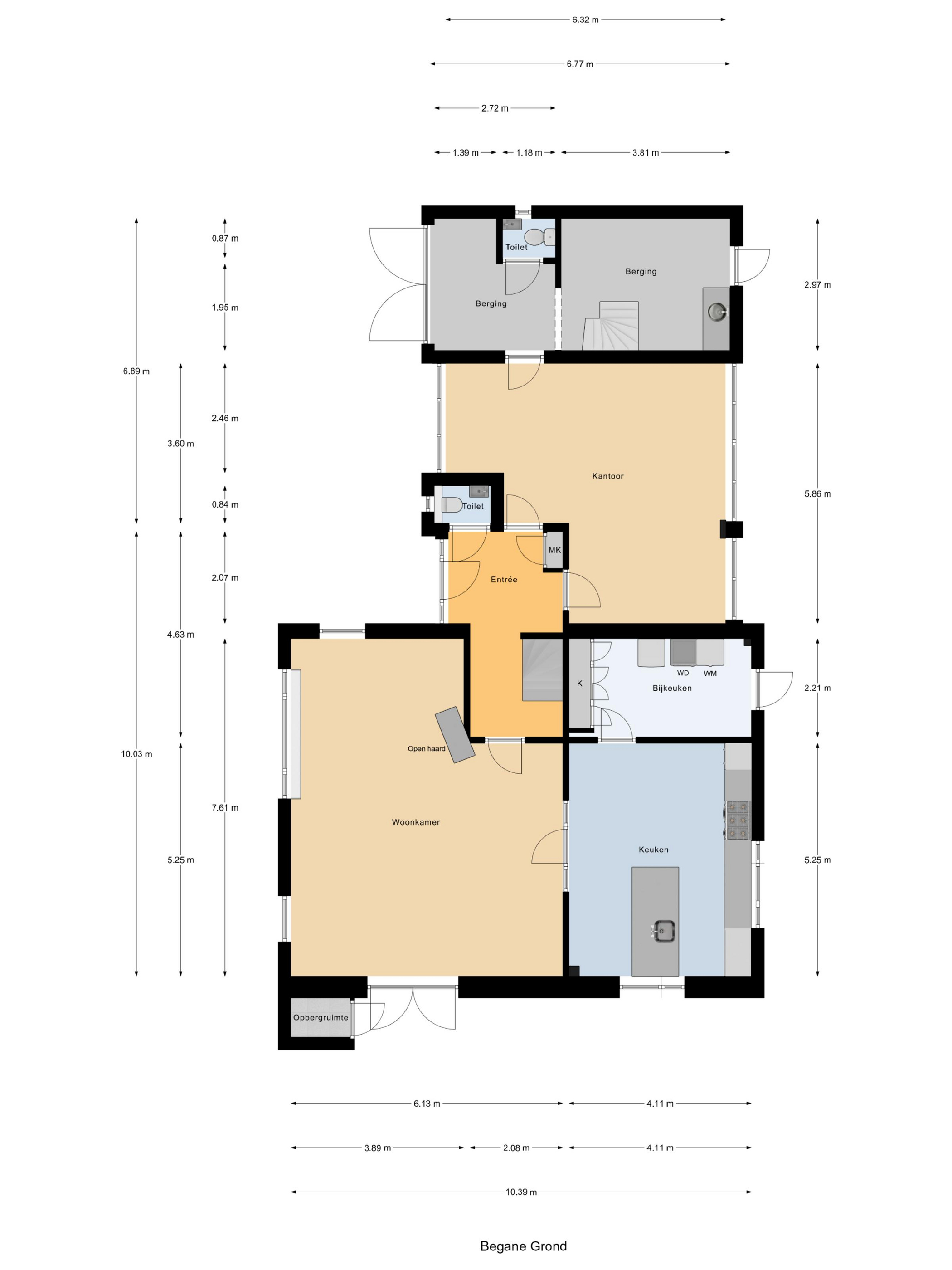 Plattegrond foto 0 Noordelijke Hoofddijk 4 - Nijverdal – Plattegrond