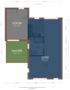 Plattegrond foto 2 Roseweert 8 - Luttenberg – Plattegrond