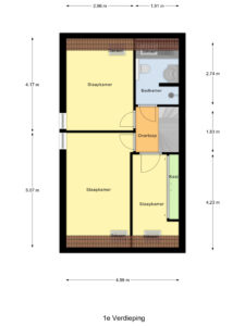 Plattegrond foto 2 Kruidenlaan 124 - Nijverdal – Plattegrond 2