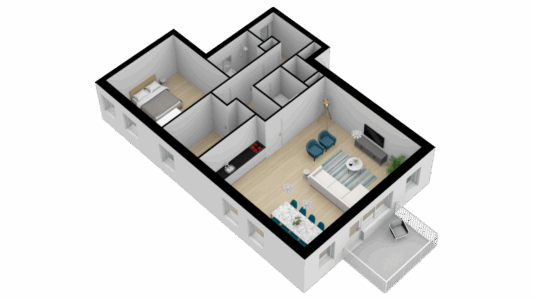 Plattegrond foto 1 Dorpsstraat 21-101 - Hellendoorn – Plattegrond 2