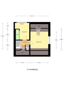 Plattegrond foto 2 Koestraat 15a - Hellendoorn – Plattegrond 3
