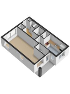 Plattegrond foto 1 Koestraat 15a - Hellendoorn – Plattegrond 2