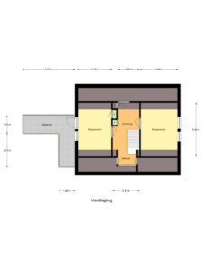 Plattegrond foto 2 P C Stamstraat 70 - Nijverdal – Plattegrond 2